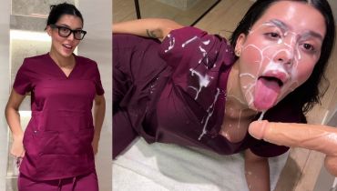 Hot Nurse Hanna Miller Drenched in Cum During Steamy Shower Roleplay
